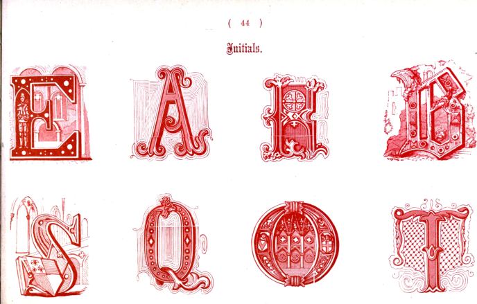 Typography - Alphabet - Ornate Intials