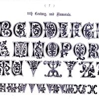 Typography - Alphabet - Ornate 11th Century